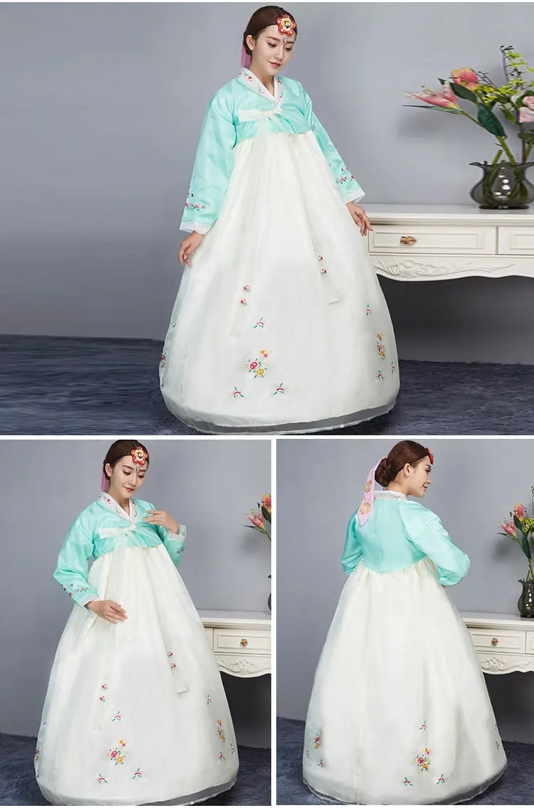 6 цветов модное традиционное корейское платье с вышивкой женское корейский ханбок платье старинная одежда Роскошная Корейская ханбок