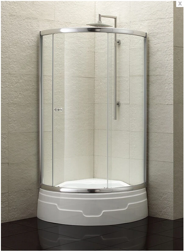 2016 hot sales wholesale and retail 6mm clear tempered glass shower screens with acrylic basin
