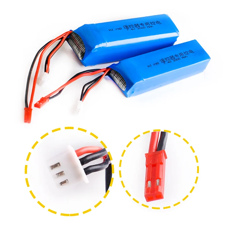 Аккумуляторная батарея Lipo для Frsky Taranis X9D Plus 7 4 В 3000 мАч|battery lipo battery|lipo batterybattery |