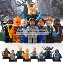 DR. TONG 80 шт./лот фигурки супер героев Локи топаз Heimdall Hela Surtur Валькирия палач строительные блоки детские игрушки X0185
