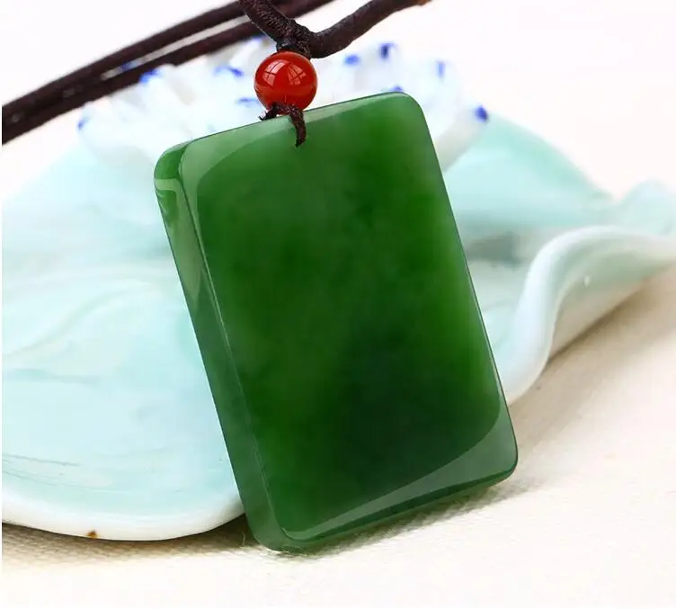 

expensive goods Hetian jade pendant Jasper safe and sound card jade necklace jade pendant