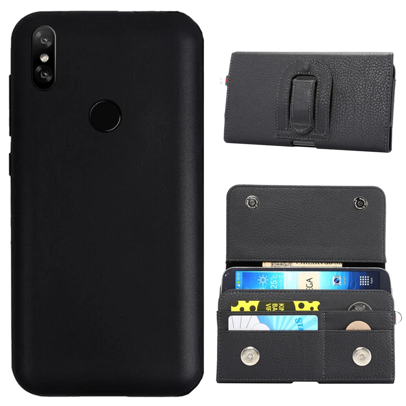 

iTien High quality Protection Clip Leather Cover Phone Case For Oukitel C15 Pro 6.08 inch TPU Silicone Shell Wallet Etui Skin