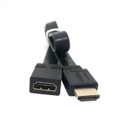 50 см Квартира HDMI Тип 19pin мужчина к HDMI тип женщин удлинитель для 1080 P HDTV 1.4 В кабель HDMI