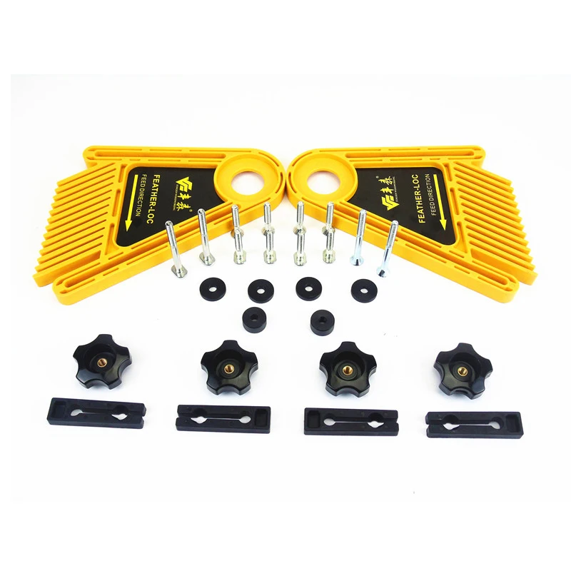 

Multi-purpose Feather Loc Board Set Double Featherboards Miter Gauge Slot for Table Saws Woodworking Engraving Machine Tool