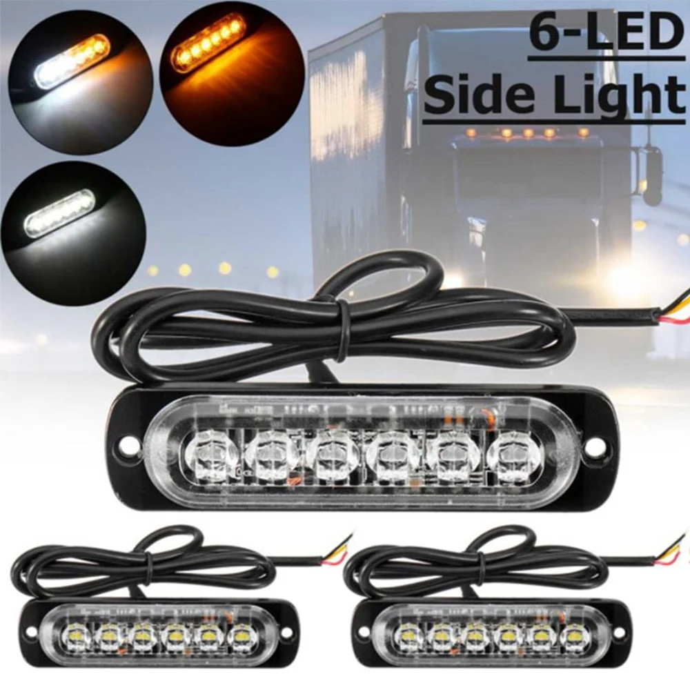 

4 Led Strobe Light Strobe Warning Grille Flashing Lightbar Truck Car Beacon Lamp Amber Blue Red Traffic Light