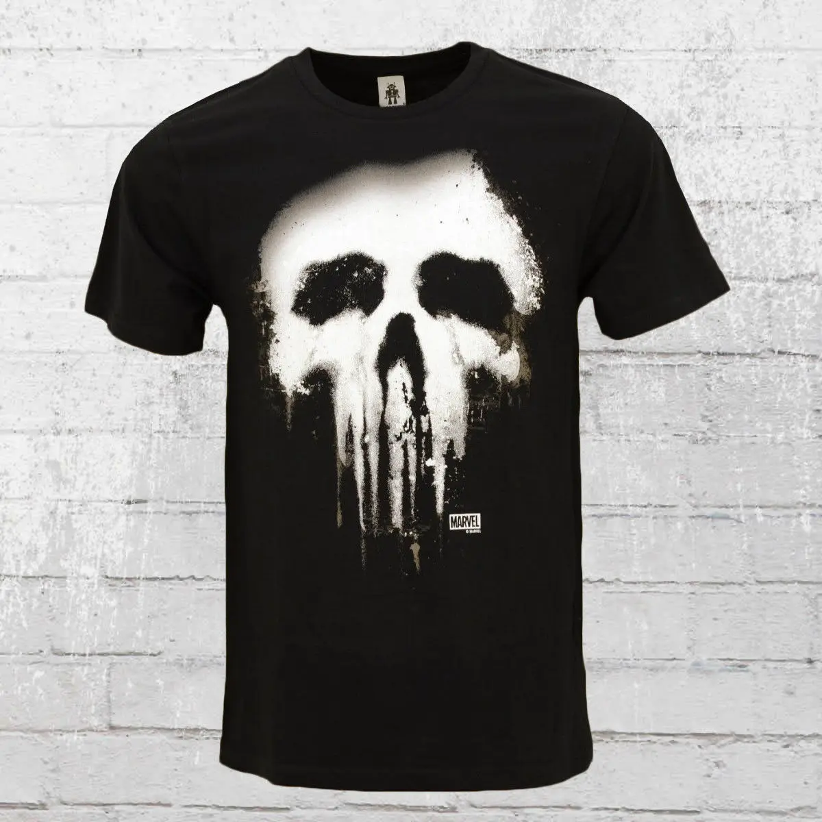 

Logoshirt Herren T-Shirt Punisher New Skull schwarz Männer Tshirt Men's Comic