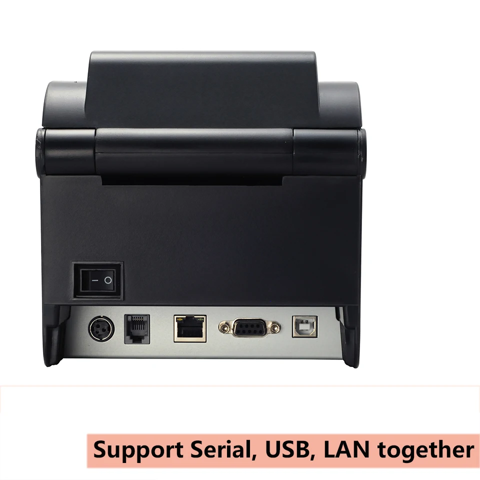 IssyzonePOS 3 Inch Direct Thermal Label Printer Warehouse Retail Sticker Printer Support QR Barcode Print With USB Serial Port