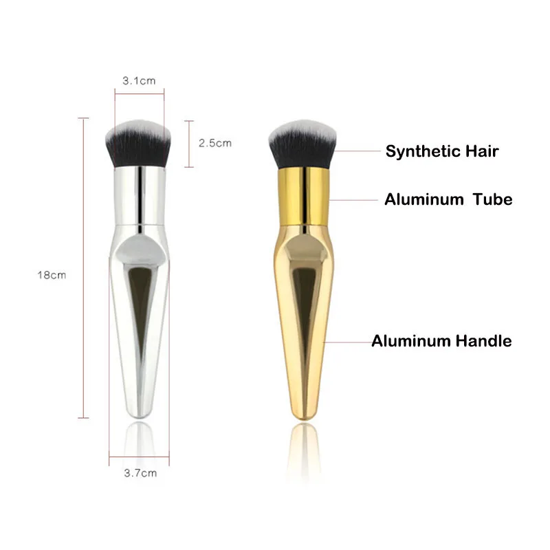 Fish Tail Foundation Brush pincel maquiagem  (10)