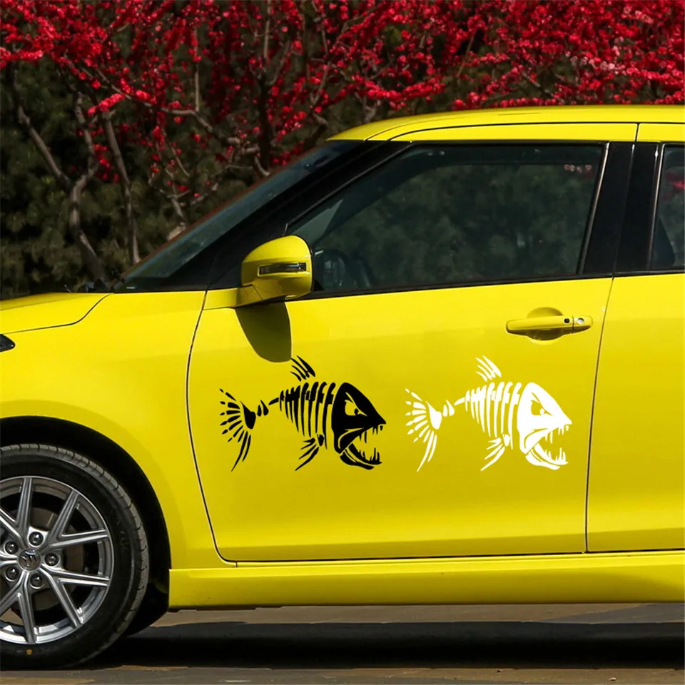 Mad Fish Funny Decal Car Window Decoration Vinyl Stickers Motorcycle Accessories Car-styling Car Body Decal Sticker 17.812.6CM (3)