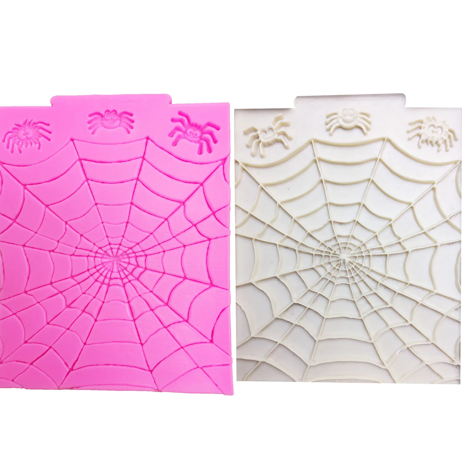 

M0746 Halloween Spider 3D Fondant Chocolate Silicone Molds Decorating Cobweb lace for Cakes Baking Accessories Tools