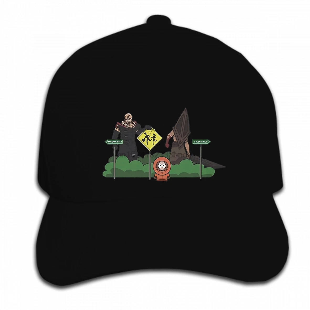 

Print Custom Baseball Cap Hip Hop Resident Evil Silent Hill Southpark Funy Mashup for Men's women Hat Peaked cap