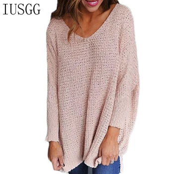 

Top Trendy Jumper 2020 New Pullover Sexy Deep V-neck Sweater Casual Basic Knitted Tops Batwing Streetwear Clothing Chic Trendy