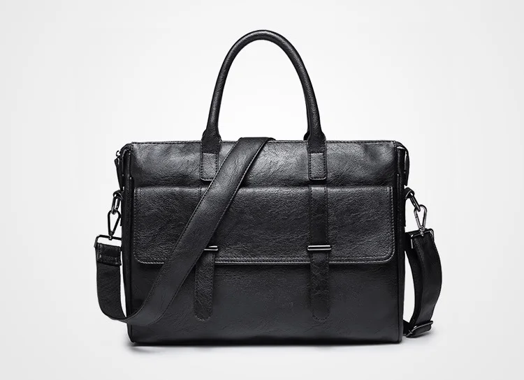Мужская кожаная сумка, мужской деловой портфель, сумка на плечо, модные сумки для ноутбука, мужские сумки-мессенджеры, LI-2168