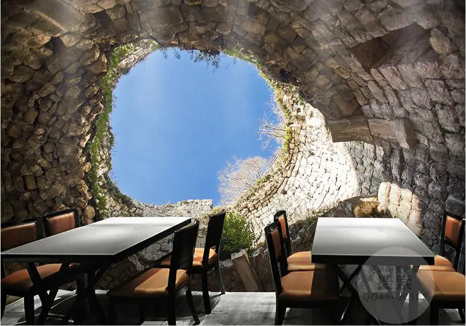 

customized wallpaper The seashore hole washable wallpaper for kitchen photo wall paper 3d mural photo wallpaper natural landscap