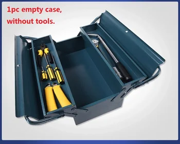 

portable iron tool case rigging hardware box fine art package bag fishing tool, tire repair tools