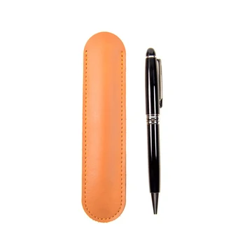 

1Pc Fountain Pen Pouch Fountain Pen Case 155*37mm Leather Handcrafted Single Pen Pencil Bag Holder Storage Sleeve Pouch