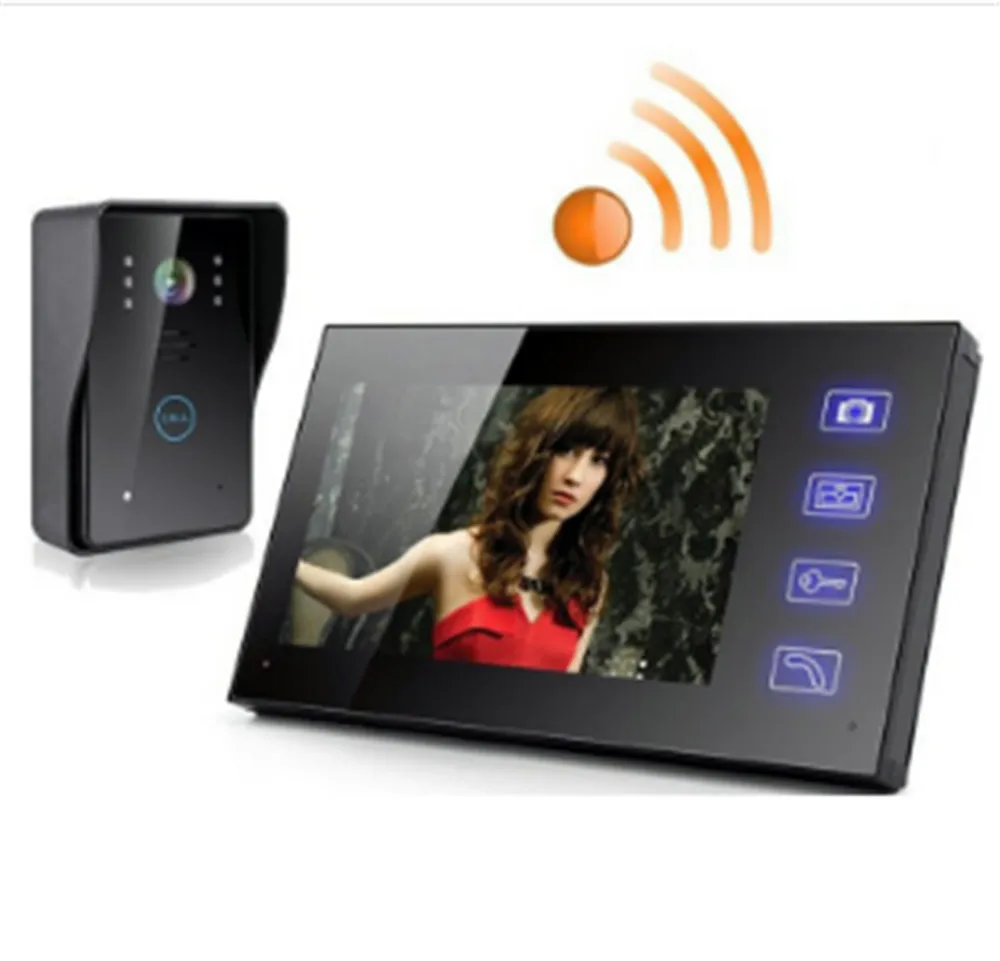 

7 Inch Wireless Color LCD Display Video Door Phone Intercom System