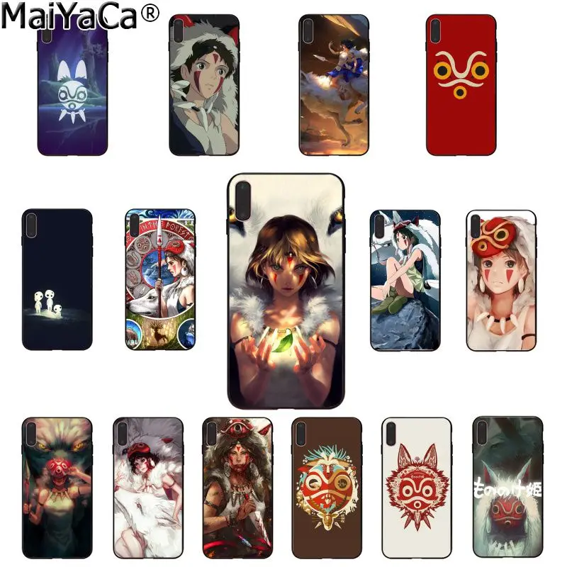 MaiYaCa принцесса Mononoke Аниме новое поступление черный чехол для мобильного телефона