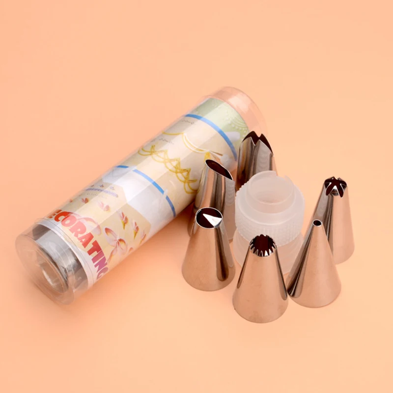 

6pcs/set Rose flowers nozzles Cake Decorating Tools Creative Icing Piping Nozzle Pastry Tips Sugar Craft Baking Tools