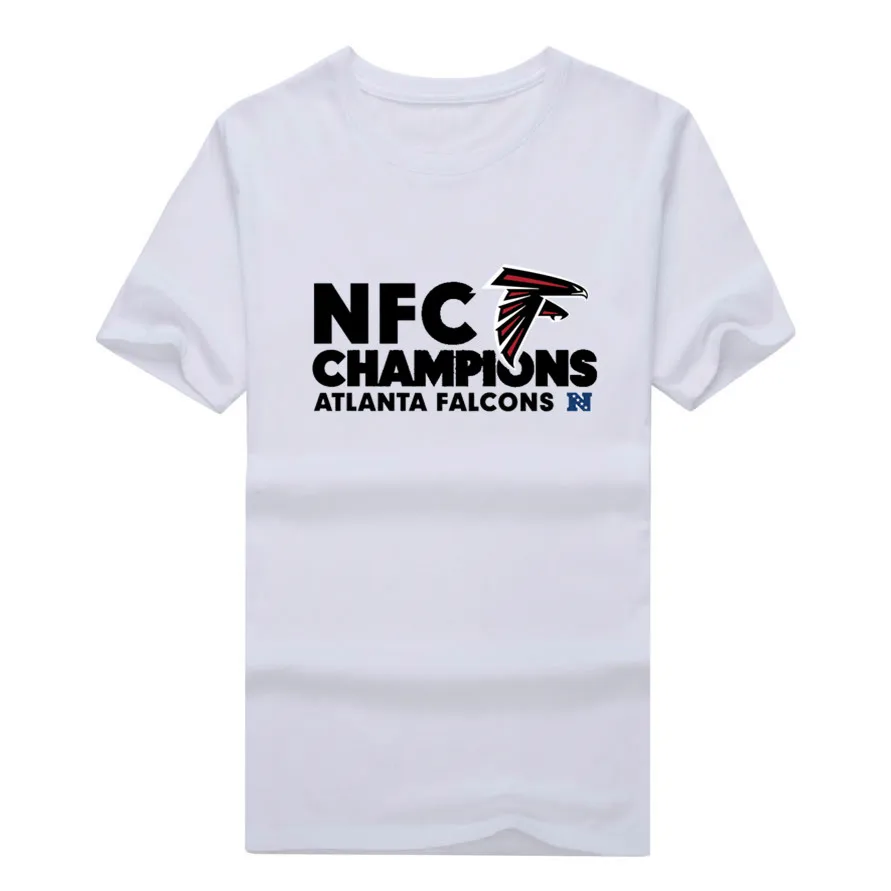 Atlanta 2017 2016 NFC National Champions T shirt 100% cotton Falcons T Shirt (2017 championship 