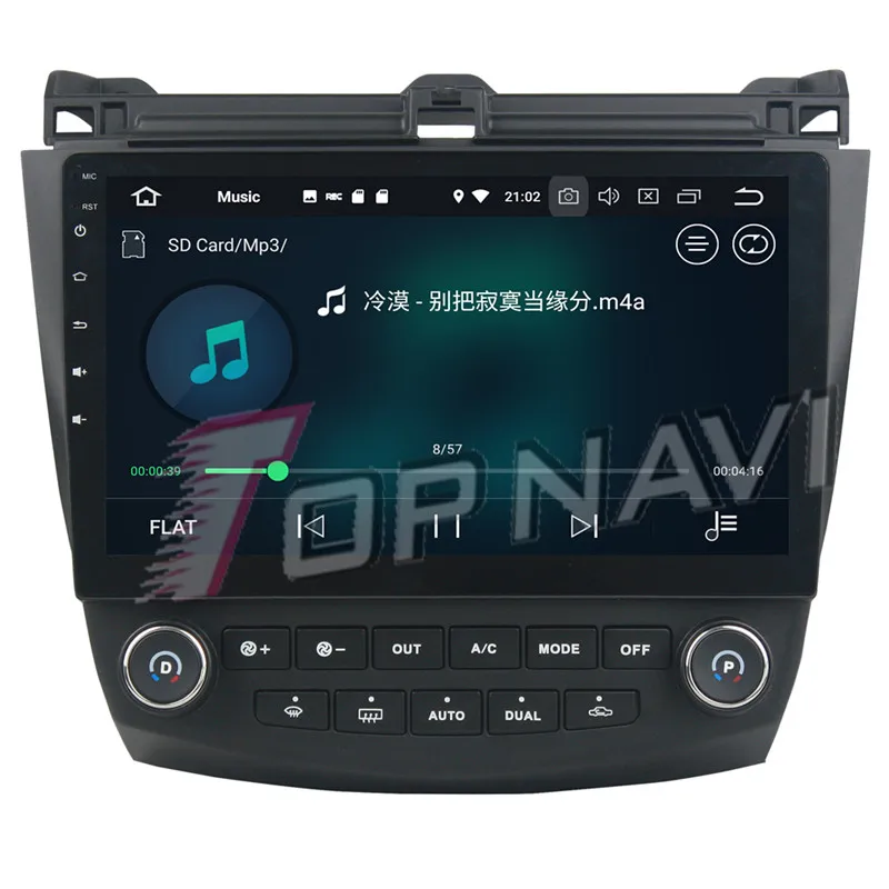 Topnavi 10 1 &quotAndroid 9 0 автомобильный головный блок видео для Honda Accord 8 2003 2004 2005 2006 2007 GPS