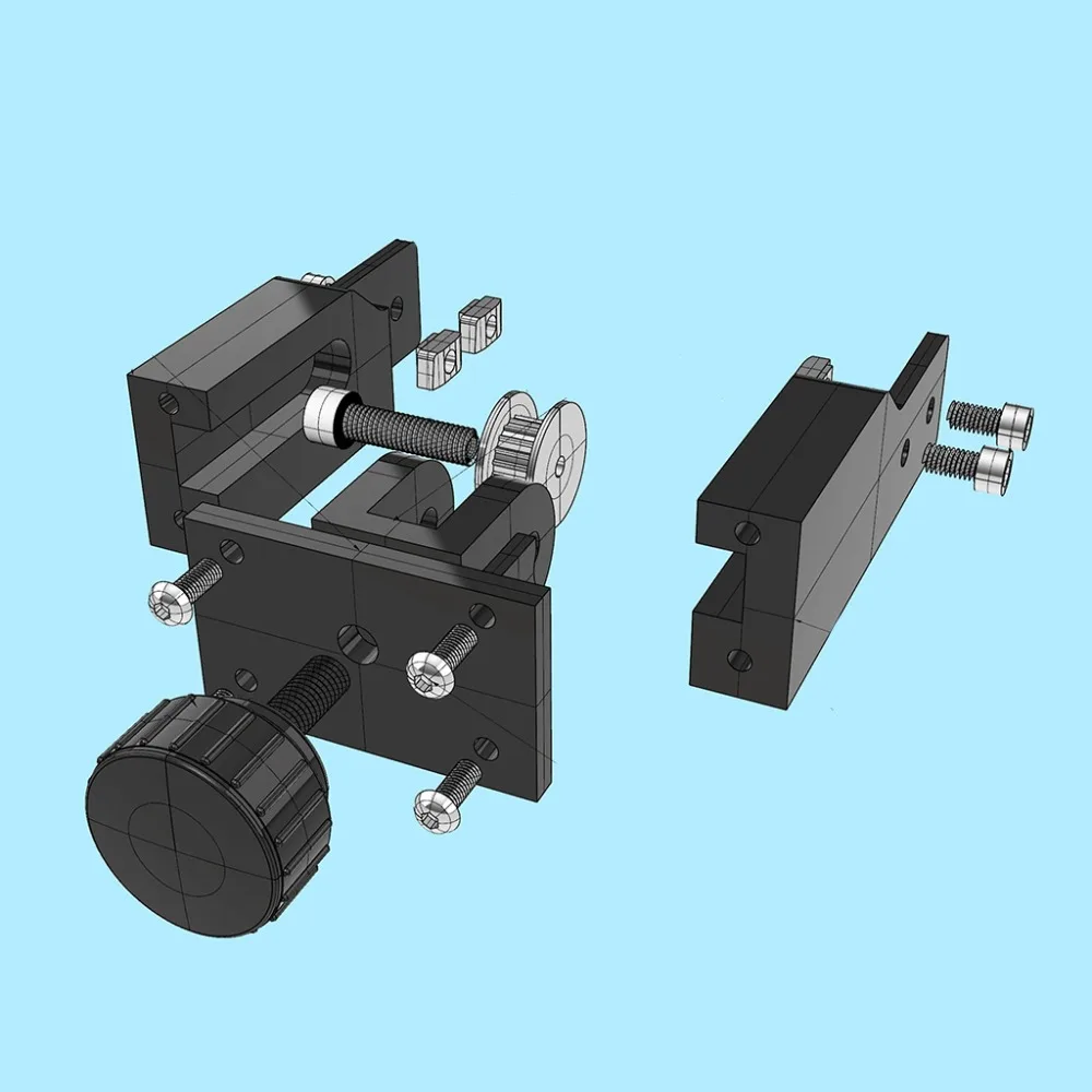 Алюминиевый сплав CR10 X-Axis натяжитель комплект для ANET E12 для Creality CR-10 3d принтер X/Y axis натяжитель аксессуары