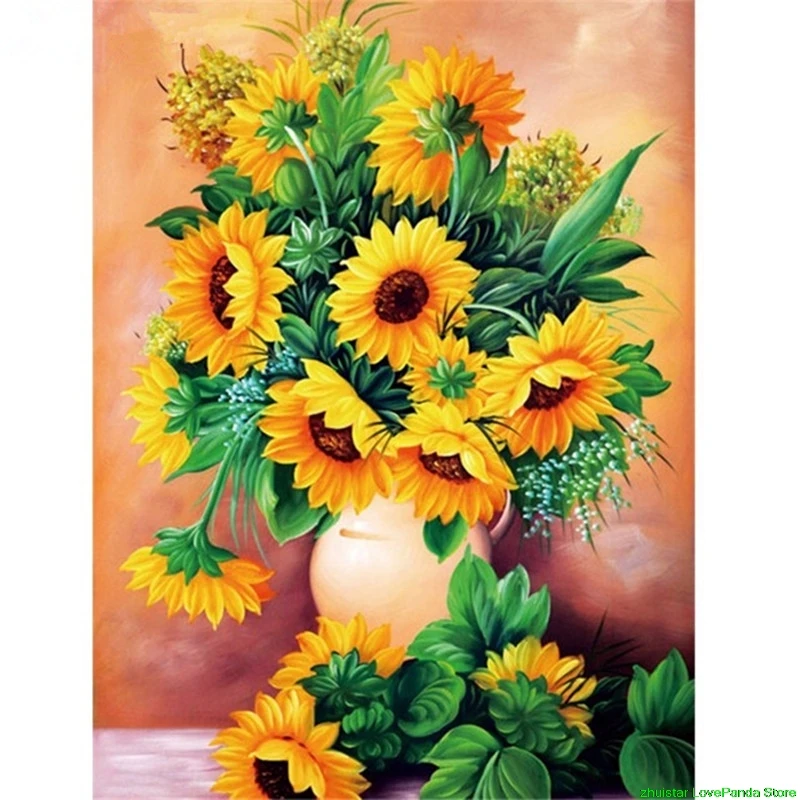 

diamond painting Sunflowers Flower diamond embroidery sale diamond painting accessories rhinestones pictures