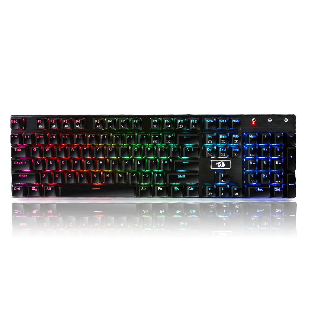 Redragon K556 RGB светодиодный подсветкой проводной Механическая игровая клавиатура