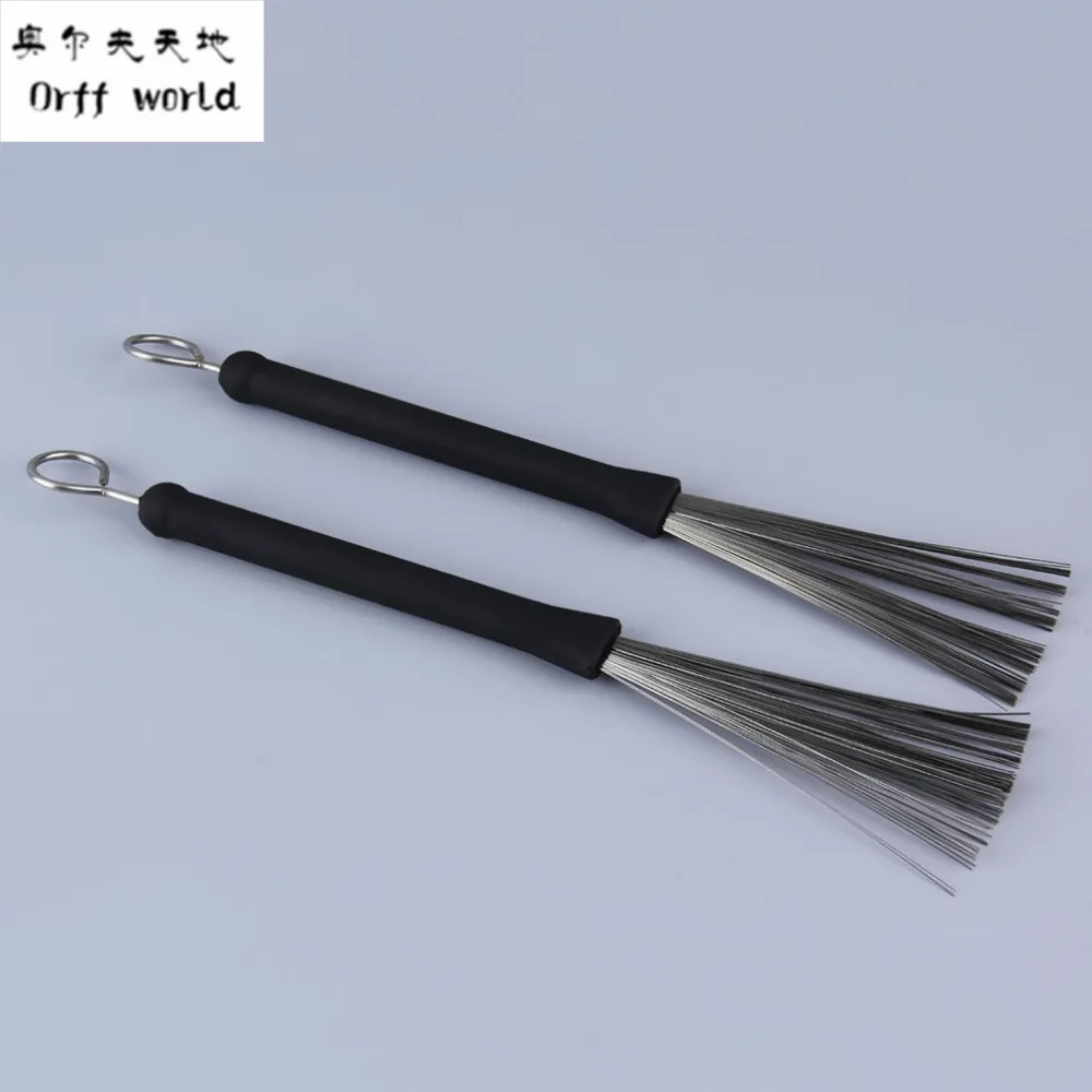 

Orff world 2pcs Retractable Loop End Drum Brushes For Jazz Drum Stick Musical Accessories Instruments Parts