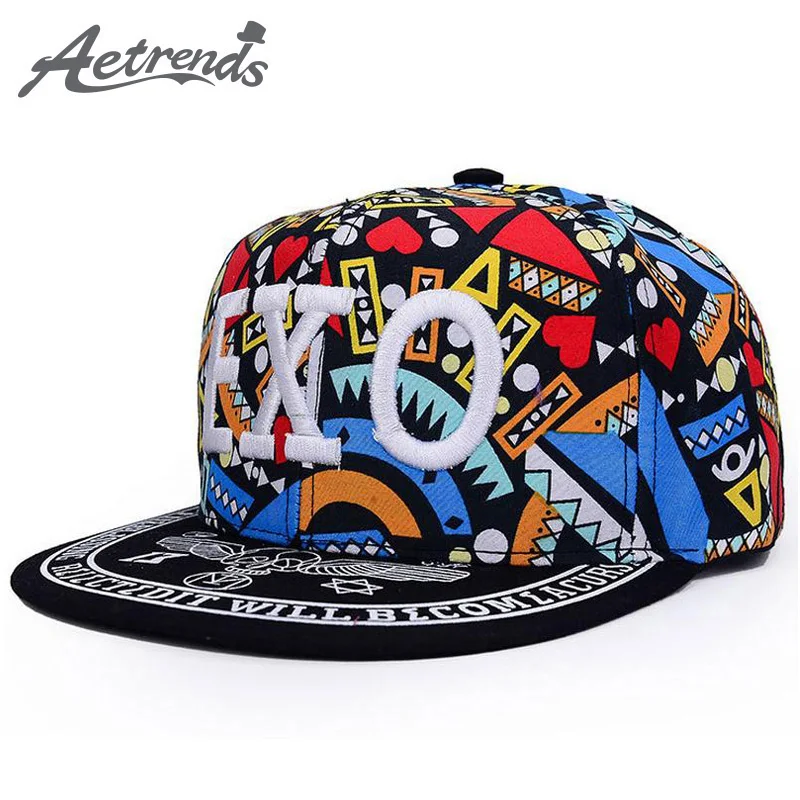 

[AETRENDS] Hip Hop Hat for Men or Women Snapback Caps Z-1492