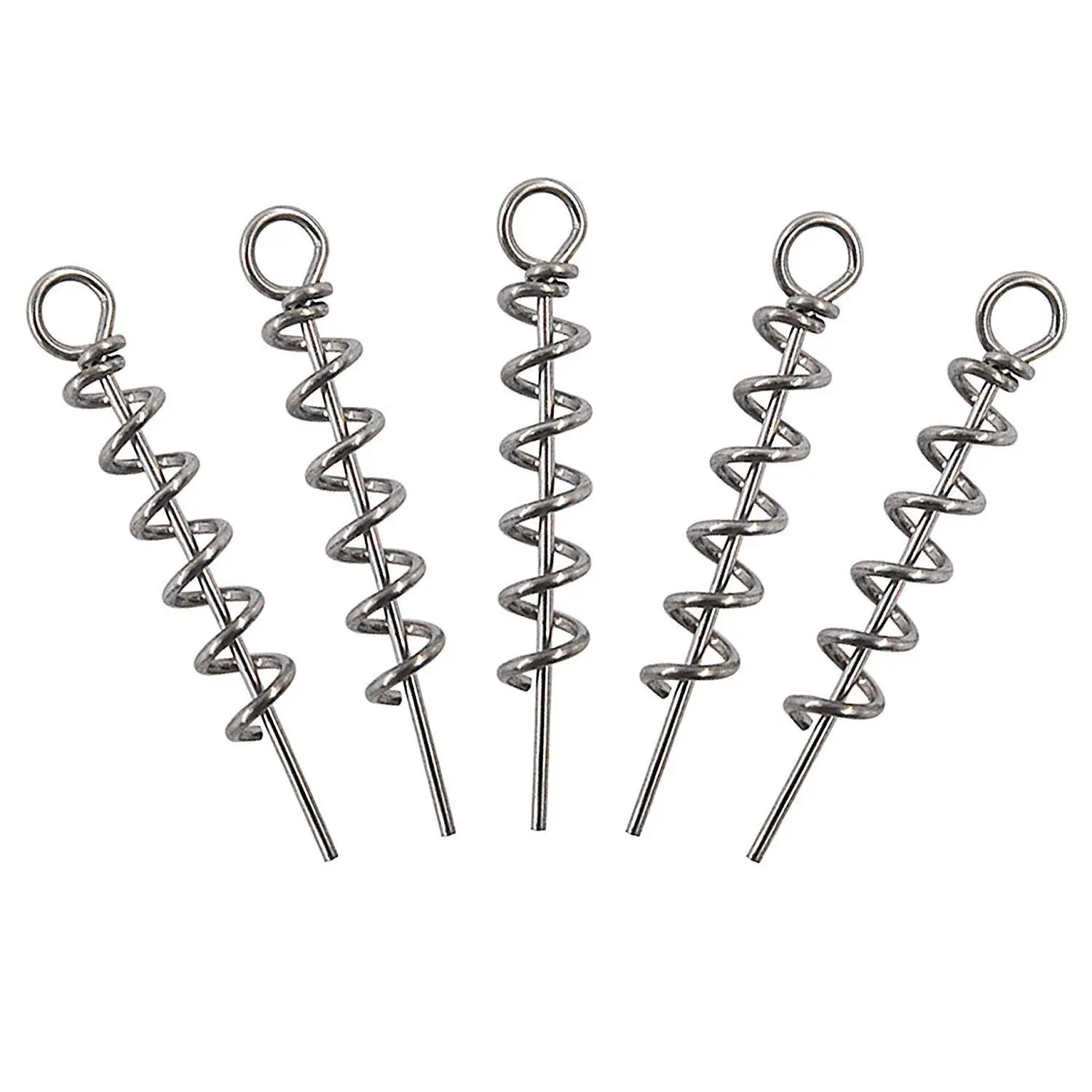 

Hyaena 100pcs/lot 14/35/45mm Fishing Screw Soft Fishing Baits Lures Spring Lock Pin Stainless Steel Tackle Hook Connect Tool