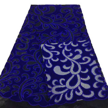

Stylish French Velvet cloth lace fabric with high quality African mesh lace fabric Nigerian Net lace fabric HJ718-1
