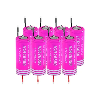 

6/8/10 ICR 26650 6800mAh Lithium li ion batteries replacement cells rechargeable for LED light flashlight headlamp interphone