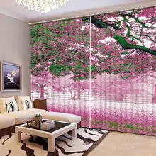 Newest 3D Elegant Blackout Curtains Lifelike Beautiful 3D Window Curtains Bedroom Living Room Drapes Cortinas De Sala CL-105