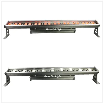 

18 unites Wedding stage led uplight bar wash rgbw aluminium dmx wall washer led rgbw ip65 72x1w