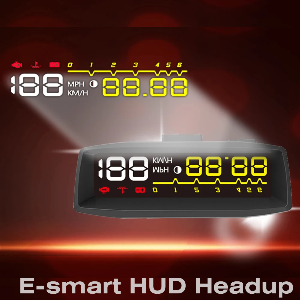 EANOP Esmart автомобильный HUD Дисплей OBD2 II EOBD автоматический цифровой автомобильный скоростной измеритель превышения скорости Предупреждение ющий сигнал