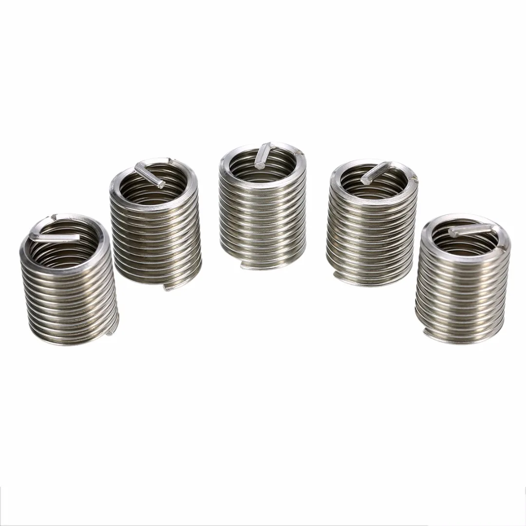 SHGO 60Pcs Набор для ремонта резьбы серебряного M3 M12 из нержавеющей стали|Наборы