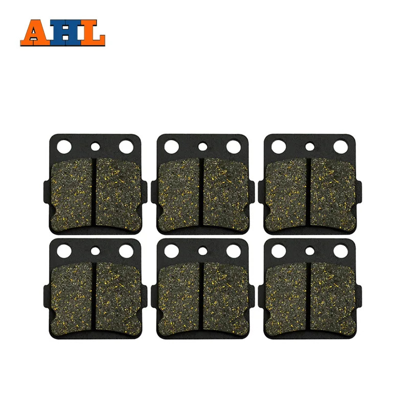 AHL 3 Pairs Motorcycle Brake Pads for HONDA ATV ATV 200X 250 RTRX 250 X