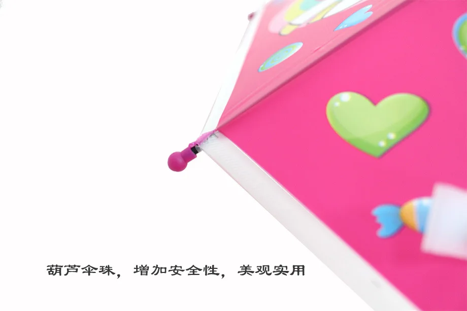 Hot Lovely Cartoon Umbrella For Sun Protection School Students Long Handle Umbrella For Kids Girls Gift Rain Umbrella (4)