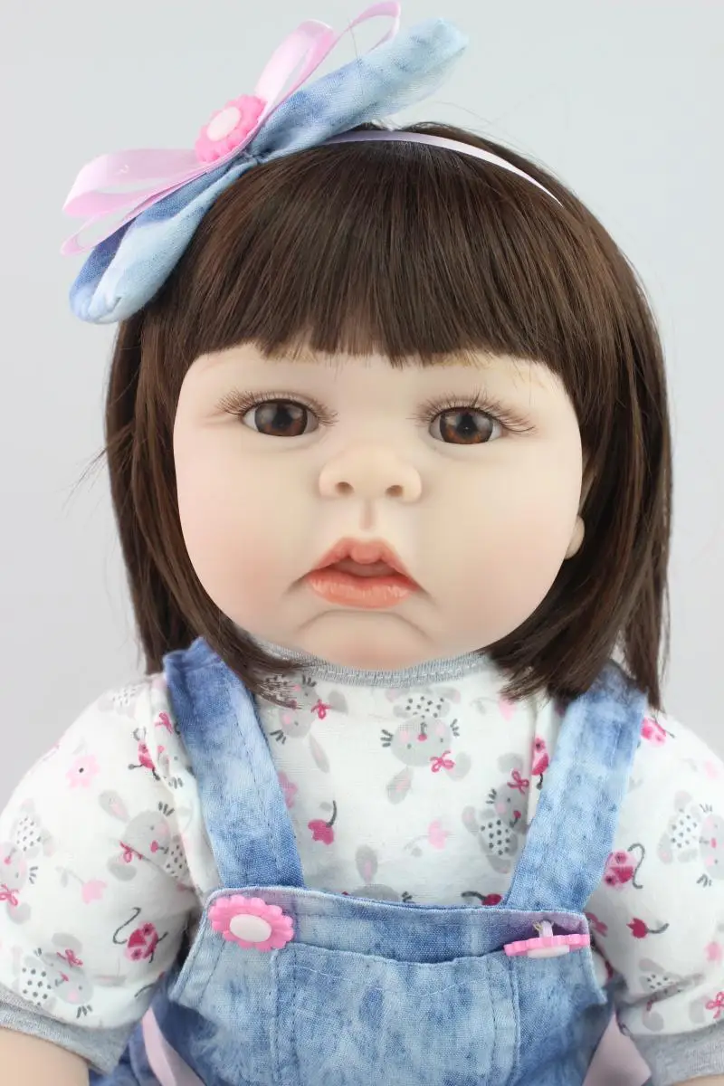Новинка 55 см силиконовая кукла Reborn Baby игрушки 2" Девочка Brinquedos реалистичные Новорожденные игрушки