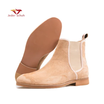 

Jeder Schuh New style chelsea boots Khaki and black Casual shoes The boots of the equestrian events of the Vitoria Era