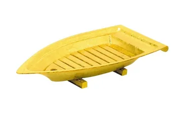 

Free Shipping Japanese Restaurant Acrylic Golden Sushi Boat, 63cm/26inch Serving Tray for Food Seafood Sushi Sashimi