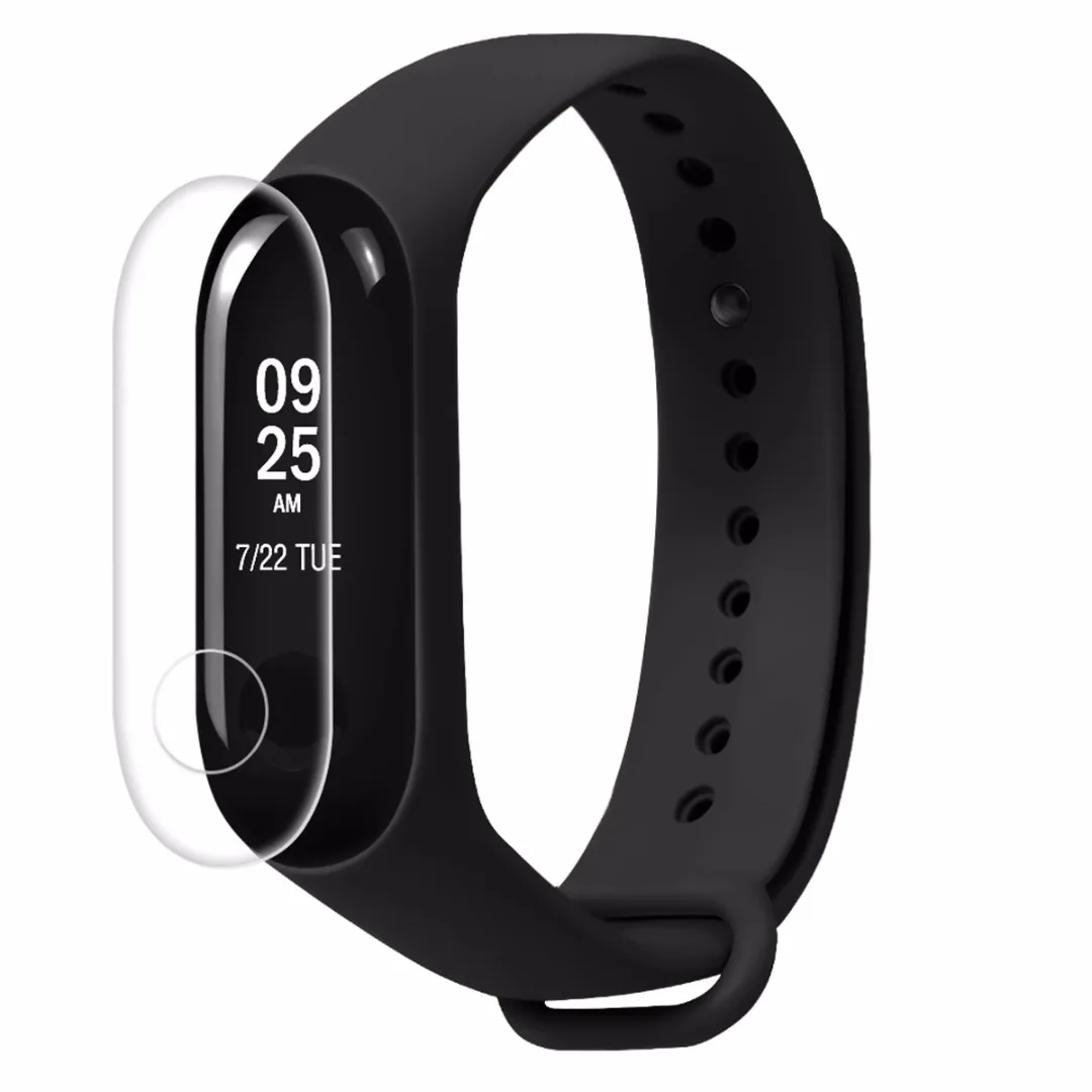

2pcs New Soft TPU Clear Transparent Screen Protector Film For Xiaomi Mi Band 3 Protective Film