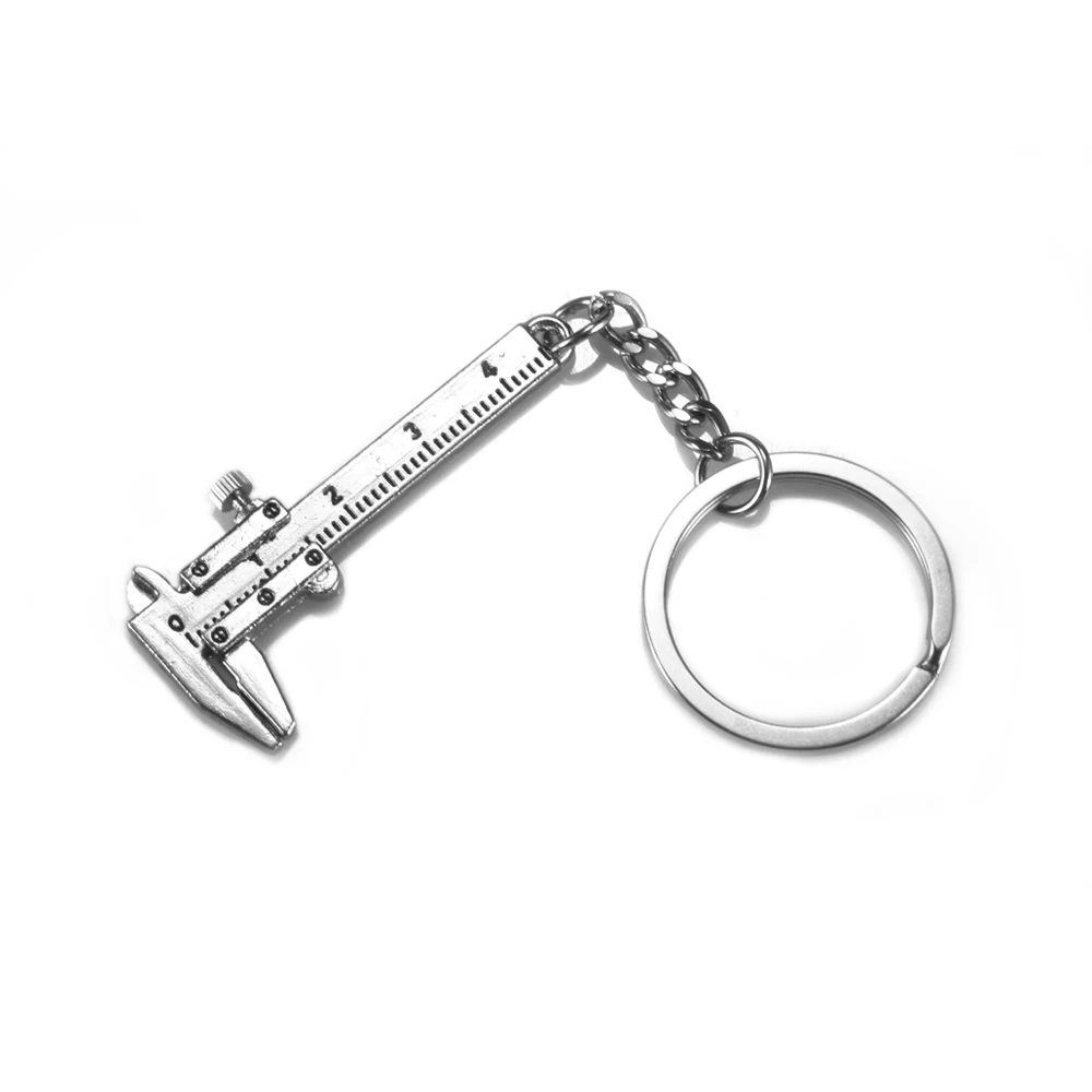 TIOODRE Hot Metal Movable Vernier Caliper Ruler Key Chain Model