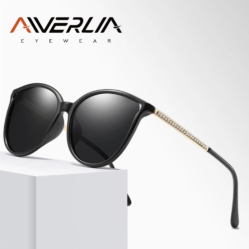 

AIVERLIA Cat Eye Sunglasses Women Polarized Sunglasses Female Fashion Cateye Eyewear Gradient Goggles Brand Design UV400 AI36