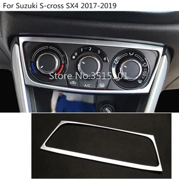 

Car inner trim conditioning middle Air condition switch Outlet Vent hood frame For Suzuki S-cross SX4 2017 2018 2019 2020