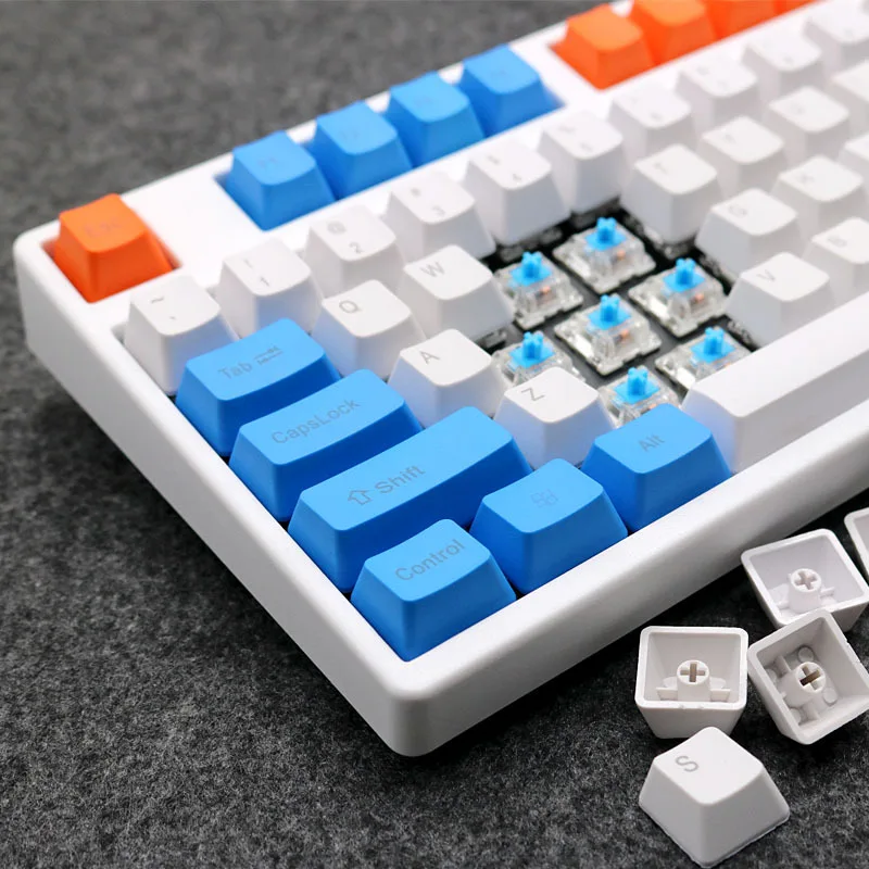 Карбоновый ключ ZEALER с высокой печатью Pbt для механической клавиатуры 108 клавиш