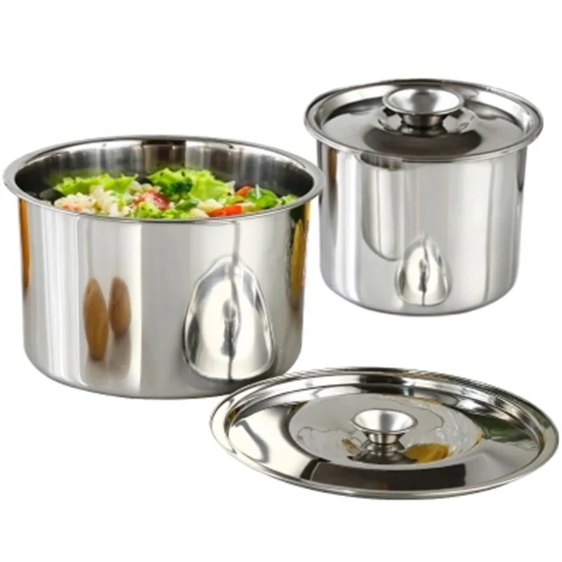 

XMT-HOME kitchen accessories meal prep serving bowl soup pot with lid ureens noodle cans seasoning oil container 1pc