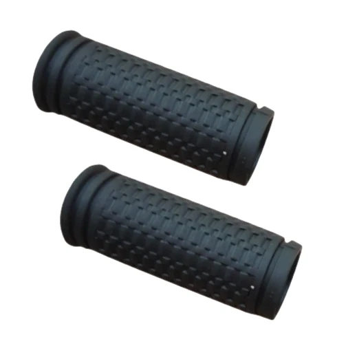 

2 Pcs Black Texture Non-slip Rubber Handlebar for Bike Bicycle