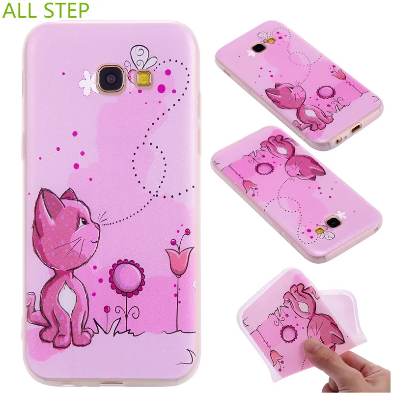 ALL STEP New Soft Silicone Case for Samsung A520 A520F Luxury 3D ...